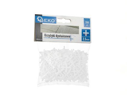 Spárovacie kříže 2,5 mm — balení 200 ks | GEKO