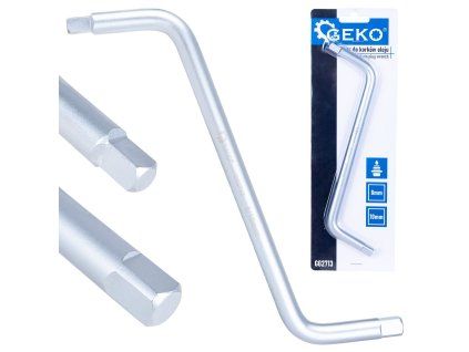 Klíč na výpustné zátky oleje GEKO – čtverec 8×10 mm