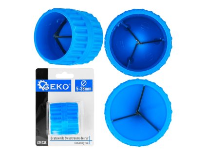 Odstraňovač otřepů oboustranný pro trubky 5–38 mm GEKO