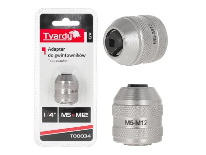 Adaptér pro závitníky 1/4" M5–M12 CrV GEKO
