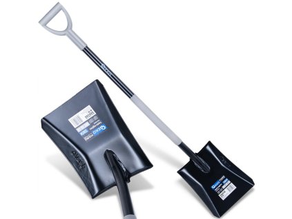 Úhlová lopata GEKO HARD-LINE 120 cm — ocel HRC 40–48, hlava 24×29 cm
