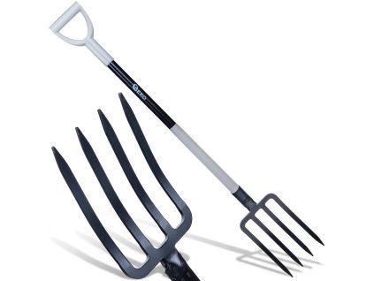 Zahradní vidle 120 cm HARD-LINE GEKO — 4 zuby, ocel HRC 40–48