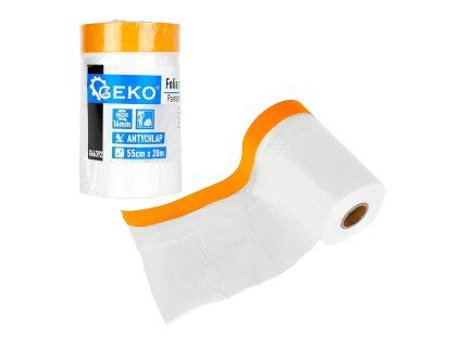 Malířská ochranná fólie s páskou washi GEKO 55 cm × 20 m / 16 mm