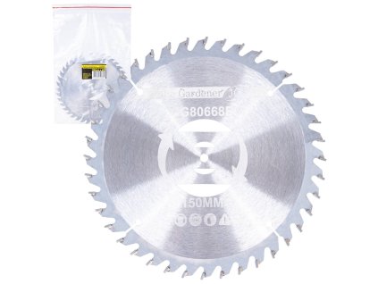 Pilový kotouč s VHM zuby GEKO 150 mm / 40 zubů pro akumulátorový křovinořez G80668