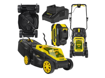 Akumulátorová sekačka na trávu bezkartáčová 32 cm 4,0 Ah 20 V CoreX GEKO