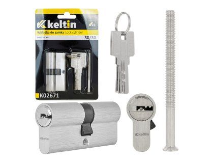 Vložka do zámku 30/30 mm – barva nikl | GEKO