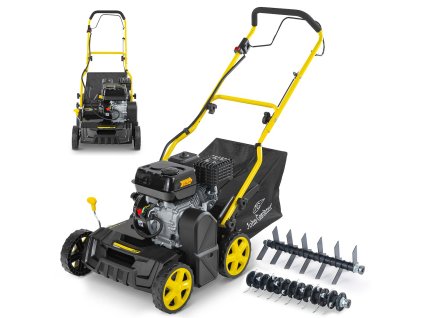 Benzínový provzdušňovač a vertikutátor GEKO 6,5 HP, 2 válce