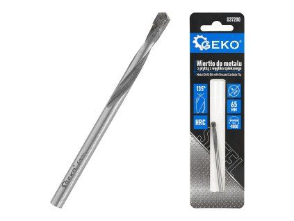 Vrták do kovu s břitovou destičkou ze slinutého karbidu 4×65 mm – GEKO