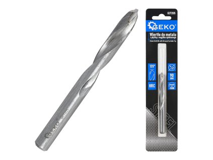 Vrták na kov s plátkem ze slinutého karbidu 9×90 mm GEKO