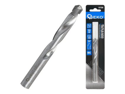 Vrták do kovu s plátkem ze slinutého karbidu 12×115 mm GEKO