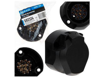 Zásuvka přívěsu 13PIN 12V GEKO