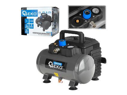 Bezolejový kompresor GEKO 6 l, 8 bar, 1200 W