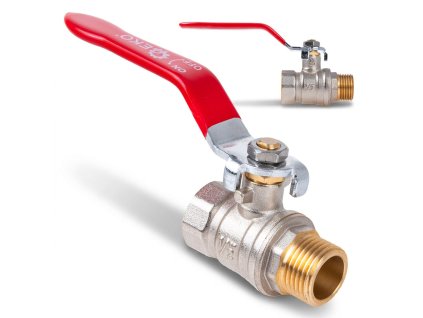 Kulový kohout 1/2" WZ DN15 s ucpávkou – páčka GEKO