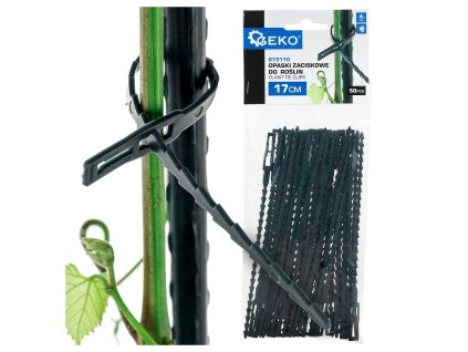Stahovací pásky na rostliny 17 cm – sada 50 ks GEKO