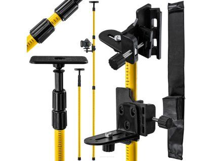 Teleskopická tyč pro křížové lasery 3 m Powermat PM-TPLK-3M