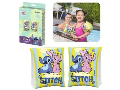 35737 138877 detske nafukovaci rukavky bestway disney stitch zlute 3 6 let 19 30 kg