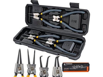 Sada kleští Powermat PM0321 pojistné kroužky 180 mm, 4 ks