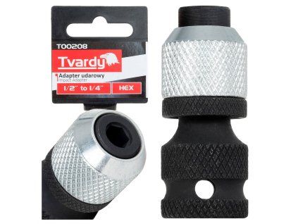 Adapter udarowy 1/2" na 1/4" HEX TVARDY (200)