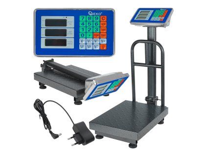 Plošinová váha Geko 150 kg LCD – kapacita až 150 kg s displejem a časem práce okolo 60 hodin