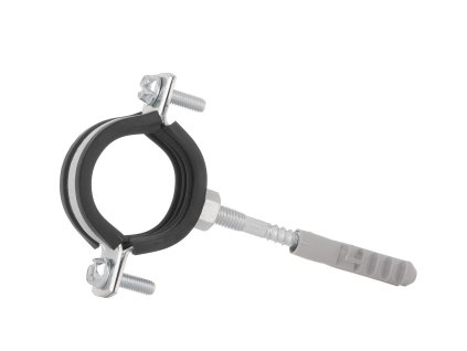 Obejma kovová s gumičkou Geko 5/4" 38–43 mm