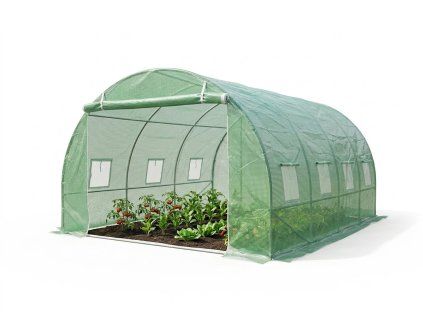Zahradní fóliovník Geko 3×4×2 m UV — tunelový skleník 3 x 4 metry
