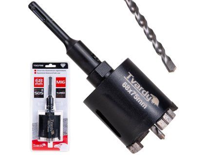 Otwornica diamentowa segmentowa turbo 68mm SDS Plus (20)