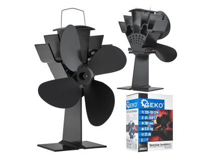 Termoventilátor pro kominu Geko Wentylator kominkowy termoelektryczny – sada 1 ks