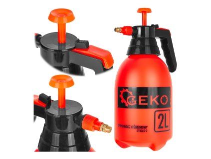 Ruční tlakový postřikovač Geko 2 l, oranžový – G73265-2