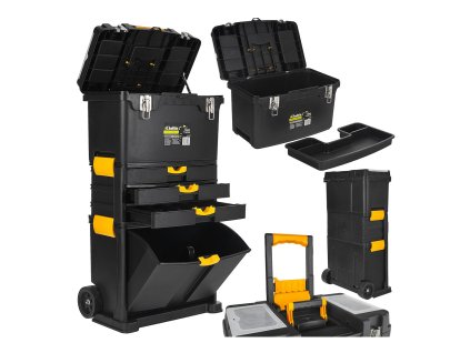 Wózek narzędziowy z organizerem 4 szuflady plastikowy (1)