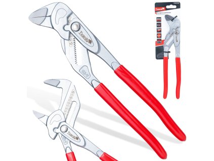 Szczypce nastawne uniwersalne - regulowane 250mm 52mm CrV (6/48)
