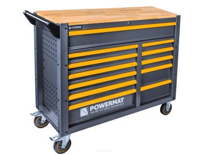 Nástrojový vozík Powermat PM1661 12 zásuvek, ocelový