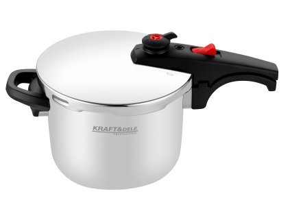 Nerezový tlakový hrnec 6L 22 cm na indukci – Kraft&Dele KD4296 - foto 1