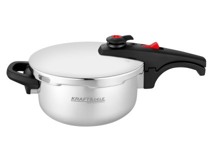 Nerezový tlakový hrnec 4 l (22 cm) s napařovací vložkou – Kraft&Dele KD4295 - foto 1