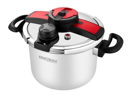 Nerezový tlakový hrnec 8 l (22 cm) s indukčním dnem – Kraft&Dele KD4299 - foto 1