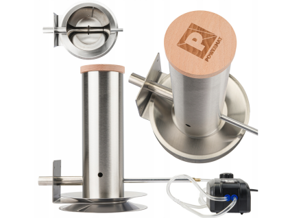 Generátor kouře do udírny Powermat 1,1 l – nerezový zadýmovač s elektrickou pumpou 230 V