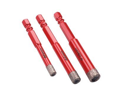 61146 1 sada diamantovych vrtaku do dlazby 3 kusy hex 6 8 10 mm kd12645