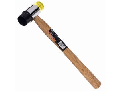 58635 1 gumovy plastovy kladivo 35 mm s drevenou rukojeti kd904