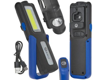 56376 dilenska lampa powerbank s magnetem a regulaci led cob 5w 3w 2000mah 400lm ip44 10 40
