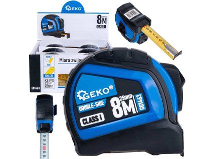 57087 dvoustranny nylonovy svinovaci metr s automatickou aretaci 8 m 25 mm trida i kartonova krabicka 6 60