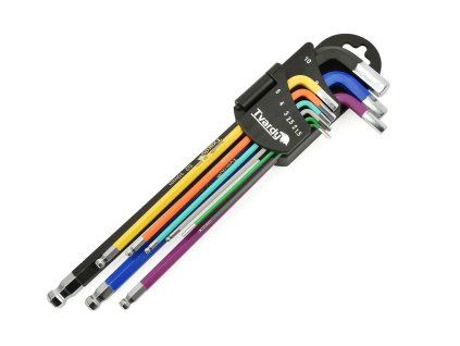 58392 imbusove klice barva 1 5 10 mm 9 ks s2 dlouhe 234 mm 24
