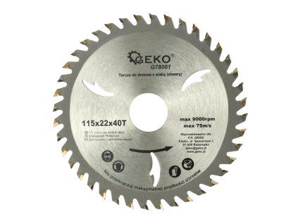 59700 kotouc na drevo 115x22x40t otvory 200