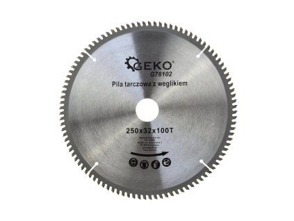 59964 kotouc na hlinik s karbidem 250 mm x 100t x 32 mm sada redukci 25 50