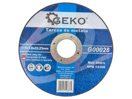 59970 kotouc na kov 115x1 0 geko 25 100 400