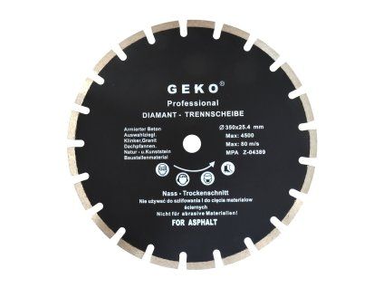 60087 kotouc prumer 350 x 25 4 mm asfalt geko 10