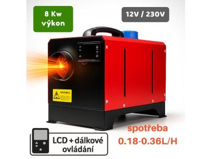 6067 6067 15282 mobilni naftove nezavisle topeni 8 kw 12 v 230 v s lcd a dalkovym ovladanim