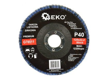 60684 lamelovy kotouc cyrkon 125 mm p40 geko premium 10 200