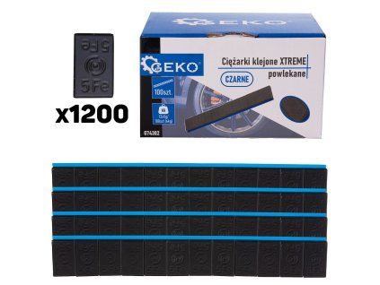 60861 lepene zavazi xtreme potazene cernou barvou 12x5 g sada 100 pasku 6 kg 4