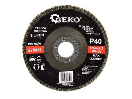 61128 listovy kotouc silikon 125 mm p40 geko premium 10 200