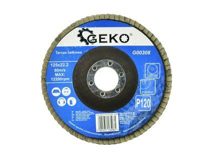 61155 listovy kotouc 125 mm p120 geko 10 200