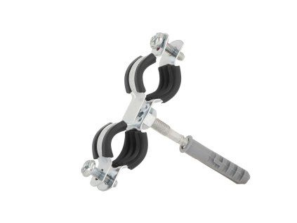 61647 metalova objimka s gumou pro trubky dvojita 3 8 15 19 mm 200